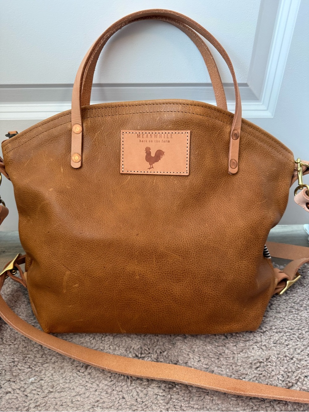 Meanwhile Back on the Farm Convertible Shoulder Bag / Backpack - Picture 9 of 16